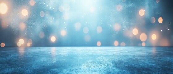 blur abstract soft blue studio and wall background