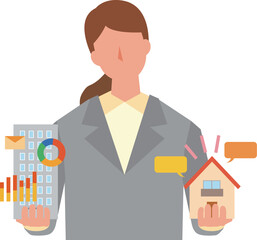 ワークライフバランスを考える女性