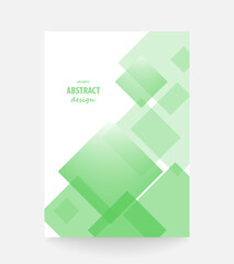 Creative brochure design, cover modern layout, annual report, poster, flyer. Green color.