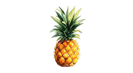 Fototapeta premium Vibrant pineapple illustration