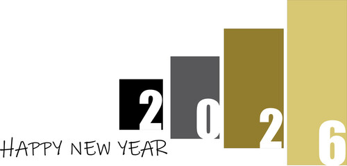 Happy New Year 2026, Welcome New Year 2026 PNG Isolated on Transparent Background