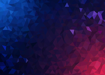 Obraz premium Low poly triangular background in bright rainbow colors. Colorful polygonal banner template. Multicolor backdrop in origami style.