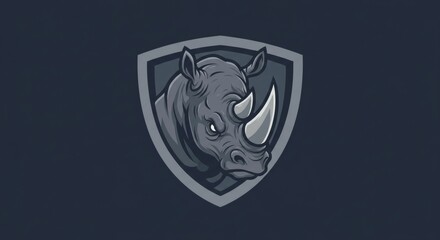 A vibrant vector illustration of a tribal lion and skull emblem on a blue winged shield with crossed swords