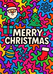 Vibrant festive Christmas design