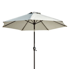 white umbrella isolated on white