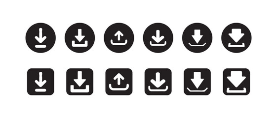 Download icon symbol vector, file download icon, download collection symbol, Vector lllustration EPS 10.