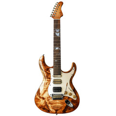 Obraz premium Electric guitar, isolate on transparent white background