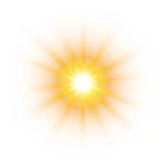 Obraz premium Soft luminous star with layered radial glow and subtle spikes