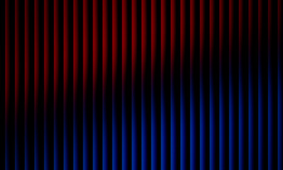Vibrant abstract light waves in red blue and pink gradient, glowing vertical stripes pattern on black background, modern digital art design