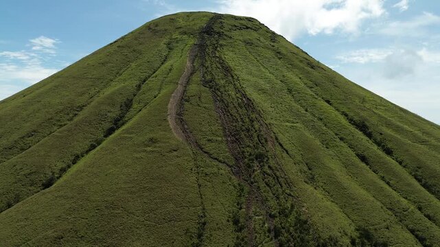 footage drone in the montain 