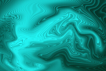 Abstract turquoise swirls create a mesmerizing and fluid marblelike pattern
