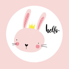 Cute Baby Rabbit card