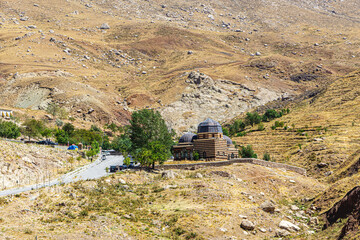 The scenic view of the Ishak Pasha Palace (Turkish: İshak Paşa Sarayı) is a semi-ruined palace...