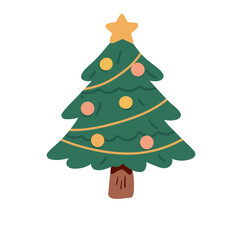 christmas tree vector illustration