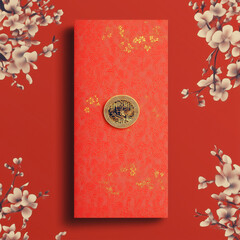 red envelope, new year, asian festival, illustration, background, cover, advertisement, card, pattern, celebration, gift, symbol