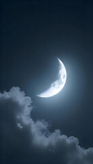 moon and clouds