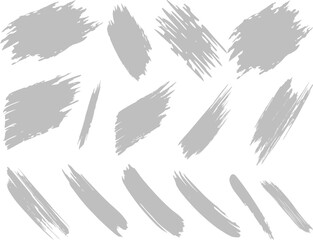 A seamless vector stroke brush bundle design