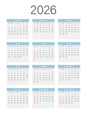 Calendar 2026 year