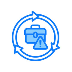 Business Continuity blue icon 