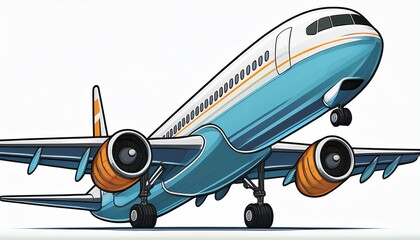 airplane isolated on white