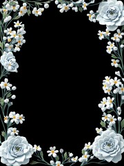 フレーム, 額縁, 枠, 飾り, 便箋, 飾り枠, 飾り罫, 縁, 縁飾り, フォトフレーム, デコレーション, カード, メッセージカード, お祝い, 母の日, 父の日, イベントカード, 敬老の日, 感謝, 招待状、レター, 花, はな, フラワー, フローラル, デザイン, イラスト, 背景, バレンタイン, 告白, ホワイトデー, 広告, 自然, 春, 植物,