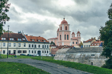 Vilnius Old Town with Old Buildings, Lithuania