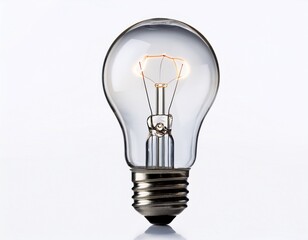 light bulb on white background