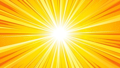 Radiant yellow burst