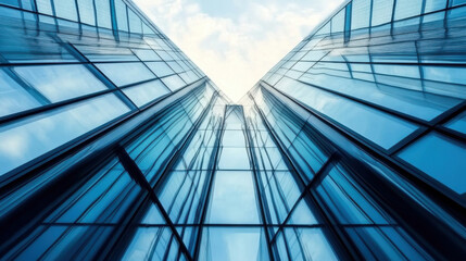 glass architecture of modern building