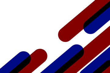 Modern Blue and Red Geometric Background with Copy Space. Technology Banner. Vector Illustration. Abstract Business Wallpaper