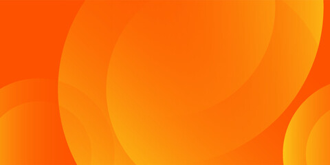 Abstract orange background with circles. Vector illustration