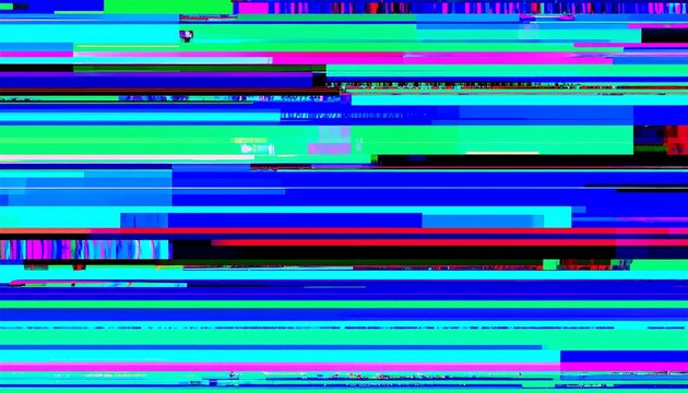 Colorful digital glitch art