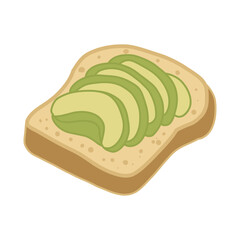 vector illustration of cartoon sandwich