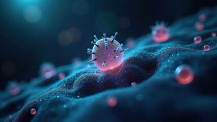 Abstract Representation of Targeted Therapy for Viral Infections