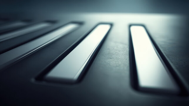 minimalist business card is elegantly placed on desk featuring blurred white text bars with ar names