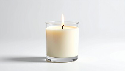 candle on a white background