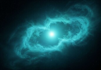 Vibrant nebula glows brightly with many stars shining softly in space great for science projects