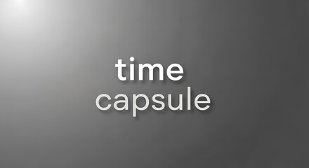 Obraz premium Time Capsule Concept.