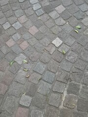 texture of a porphyry paving