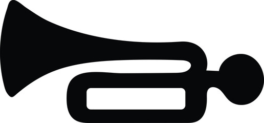 horn sign silhouette vector illustration,  