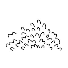 Grass doodle vector