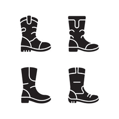Slouch boots classic solid footwear icon