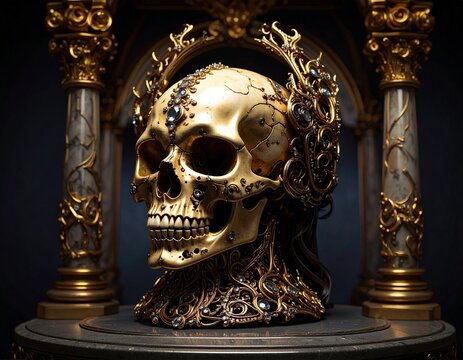 carved skulls 888
