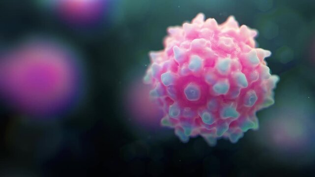 Adenovirus 7 (AdV-7) medical animation of viral structure