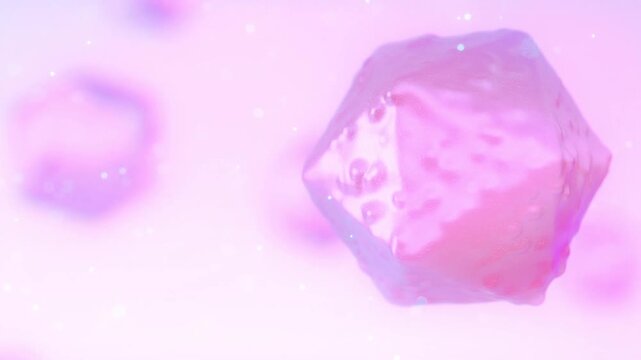 Simplified organic AAV &ndash; medical animation of viral structure