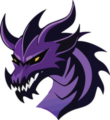 Dragon Head Logo Vector Icon Illustration
