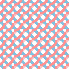 Abstract Arches Seamless Pattern Design in Pink and Blue