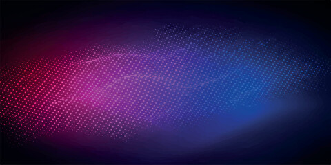 Obraz premium abstract digital wave pattern vibrant gradient pink blue grid small dots technology futuristic motion