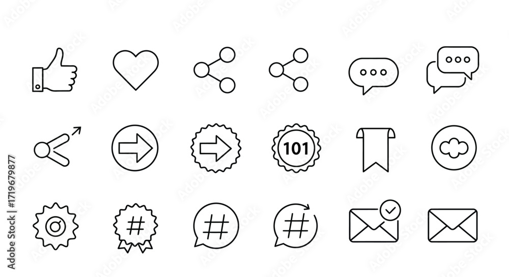 Wall mural website and mobile app ui functions icons
