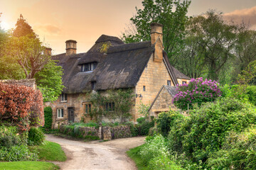 Cotswolds thatched cottage